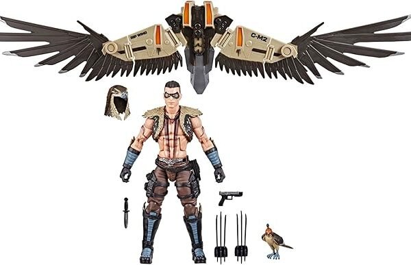 Classified Series #139, CHIP Raptor Talon & General Ledger, Collectible 6 Inch Action Figure & Pet, 7 Accessories; Articulated Wings