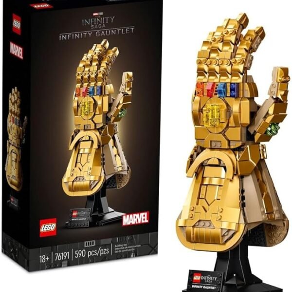 Infinity Gauntlet Set 76191 Collectible Thanos Glove with Infinity Stones, Building Set, Avengers Gift Idea for Adults and Teens, Model Kits for Decoration and Display
