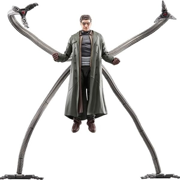Doc Ock, Spider-Man: No Way Home Collectible, Deluxe 6-Inch Action Figure, 4 Accessories, Ages 4 and Up