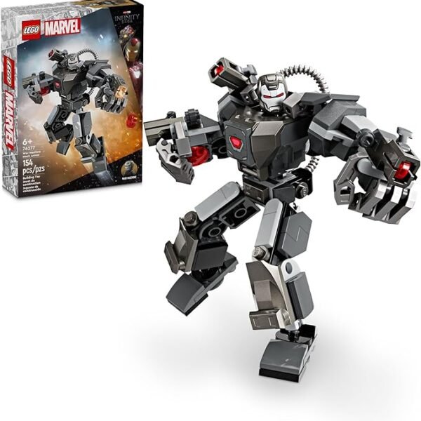 War Machine Mech Armor, Buildable Marvel Action Figure Toy for Kids with 3 Stud Shooters, Legendary Character from The MCU, Marvel Gift for Boys and Girls Aged 6 and Up, 76277