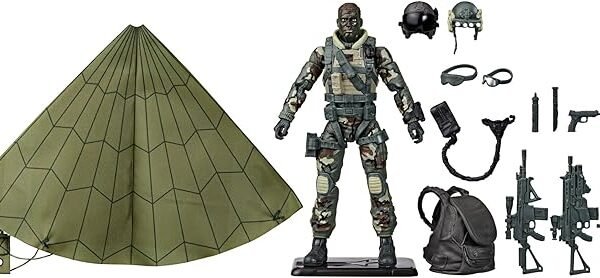 Classified Series 60th Anniversary Action Pilot - Halo Jumper, 6 Inch Action Figure with Parachute & 18 Accessories