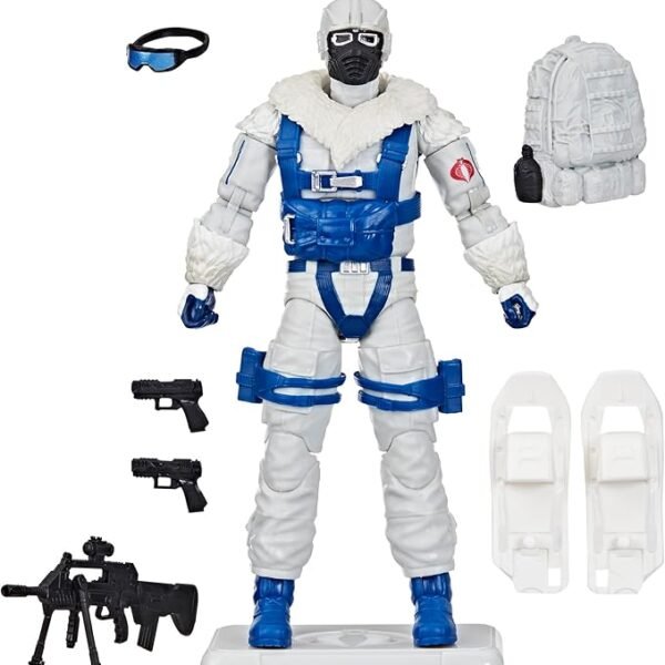 Classified Series Retro Cardback Snow Serpent, Collectible 6-Inch Action Figure, 8 Accessories