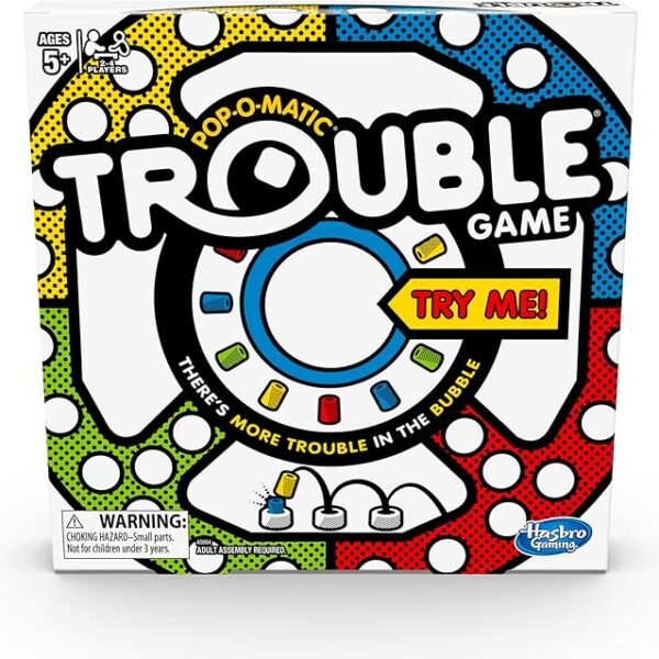 Trouble Board Game for Kids Ages 5 and Up 2-4 Players