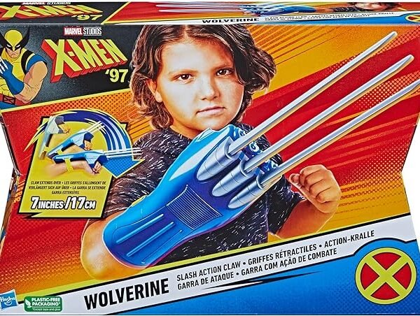 X-Men '97 Wolverine Slash Action Claw Role Play Toy, Super Hero Toys, Toys for 5 Year Old Boys and Girls