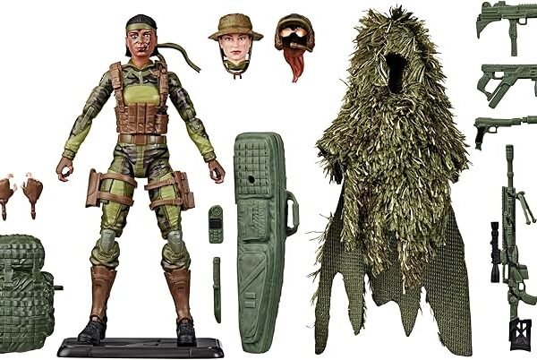 Classified Series 60th Anniversary Action Marine - Sniper, Collectible 6 Inch Action Figure, Ghillie Suit,19 Accessories