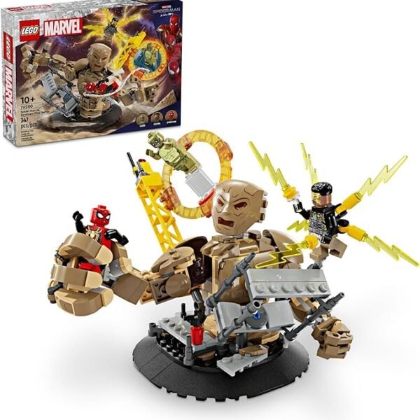 Spider-Man vs. Sandman: Final Battle Building Toy Set with Spider-Man Figure, Collectible Marvel Toy Inspired by Spider-Man No Way Home, Gift for Super Hero Loving Boys and Girls, 76280