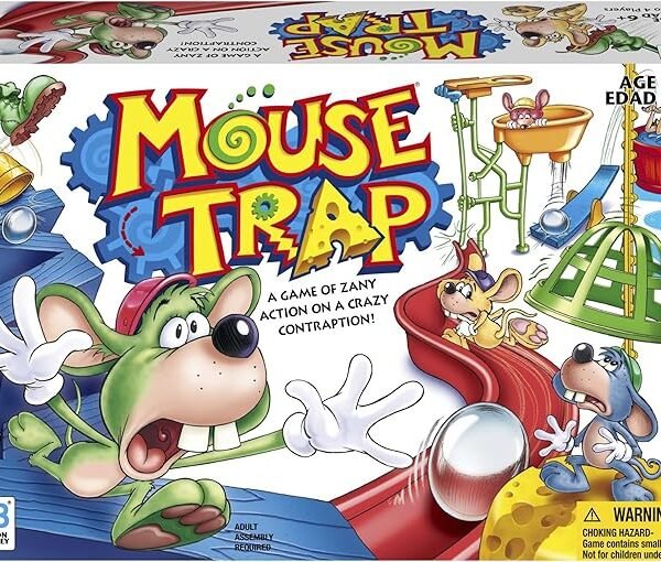 Mouse Trap Kids Board Game, Family Board Games for Kids, Kids Games for 2-4 Players, Family Games, Kids Gifts, Ages 6 and Up